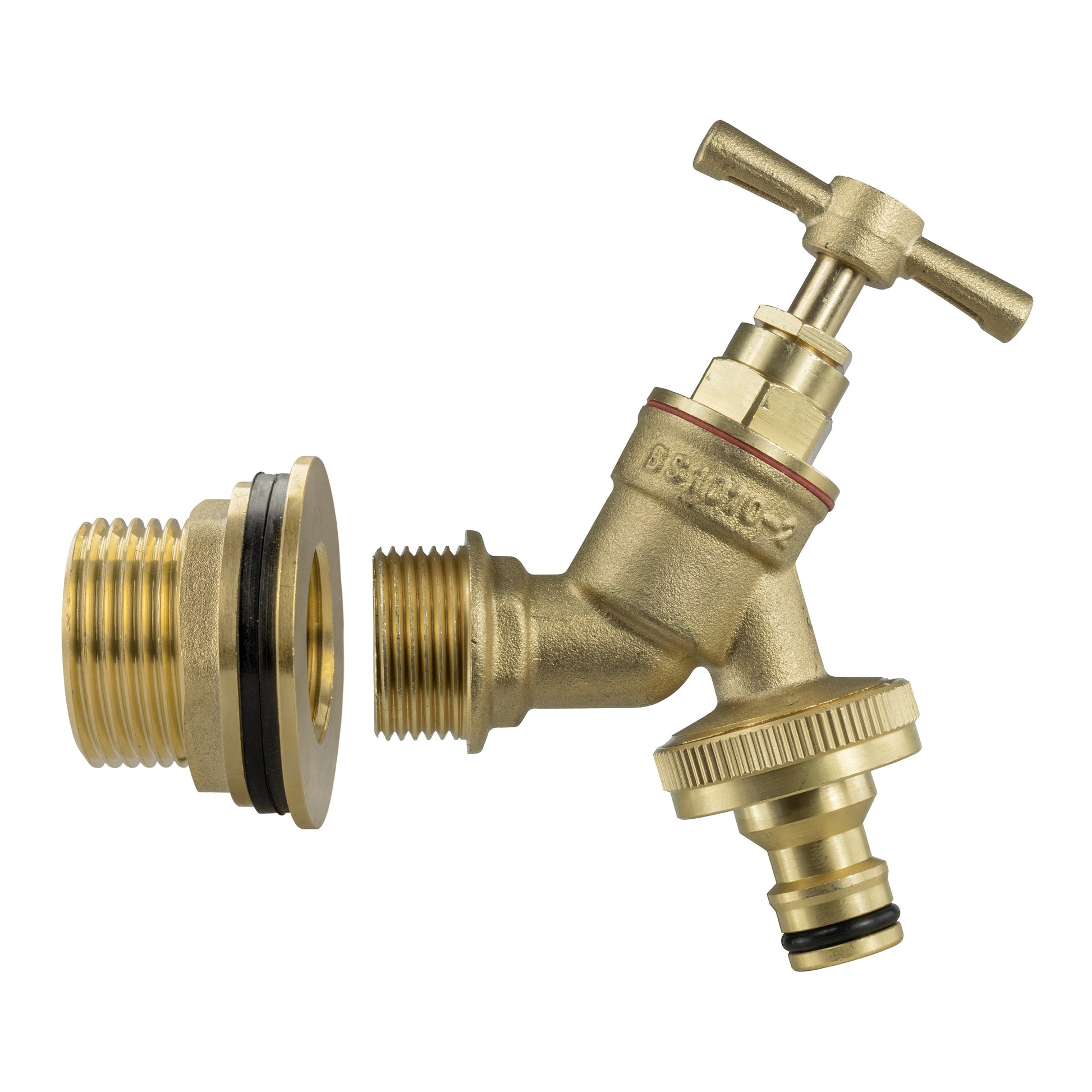 Water Butt Brass Kit 1" with Brass Quick Connect Tap - Best4Trade-Retail Tech Hose & Fittings