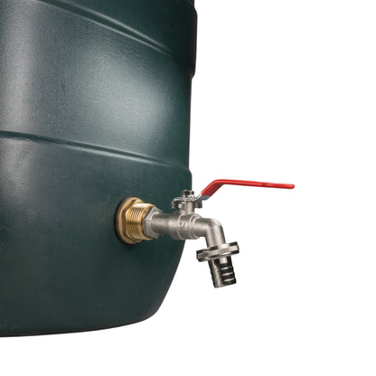 Water Butt Brass Kit 1" with Barbed Lever Tap and Drill Bit - Best4Trade-Retail Tech Hose & Fittings