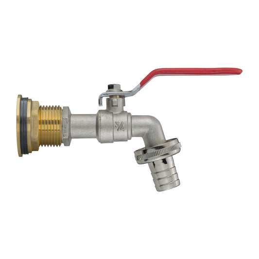 Water Butt Brass Kit 1" with Barbed Lever Tap - Best4Trade-Retail Tech Hose & Fittings