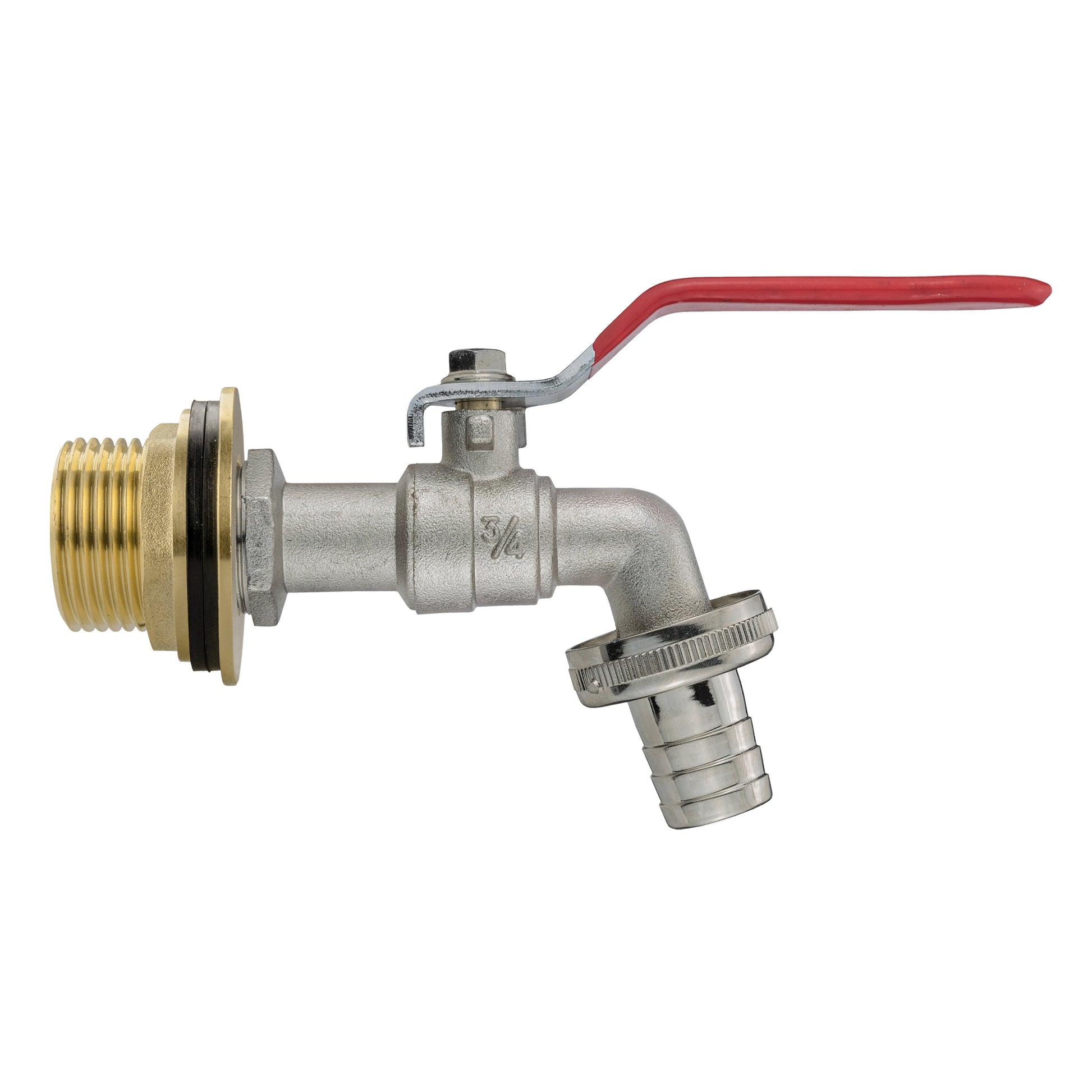 Water Butt Brass Kit 1" with Barbed Lever Tap - Best4Trade-Retail Tech Hose & Fittings