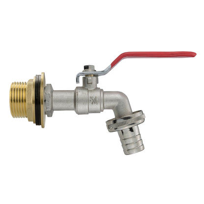 Water Butt Brass Kit 1" with Barbed Lever Tap and Drill Bit - Best4Trade-Retail Tech Hose & Fittings