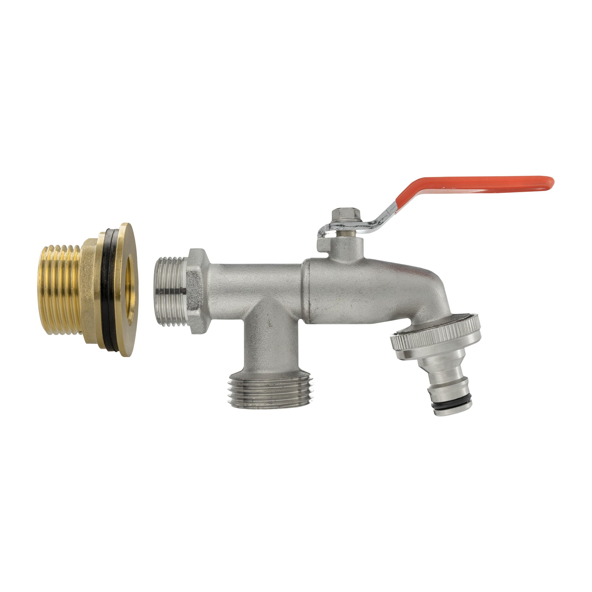 Water Butt Brass Kit 1" with Double Tap - Best4Trade-Retail Tech Hose & Fittings