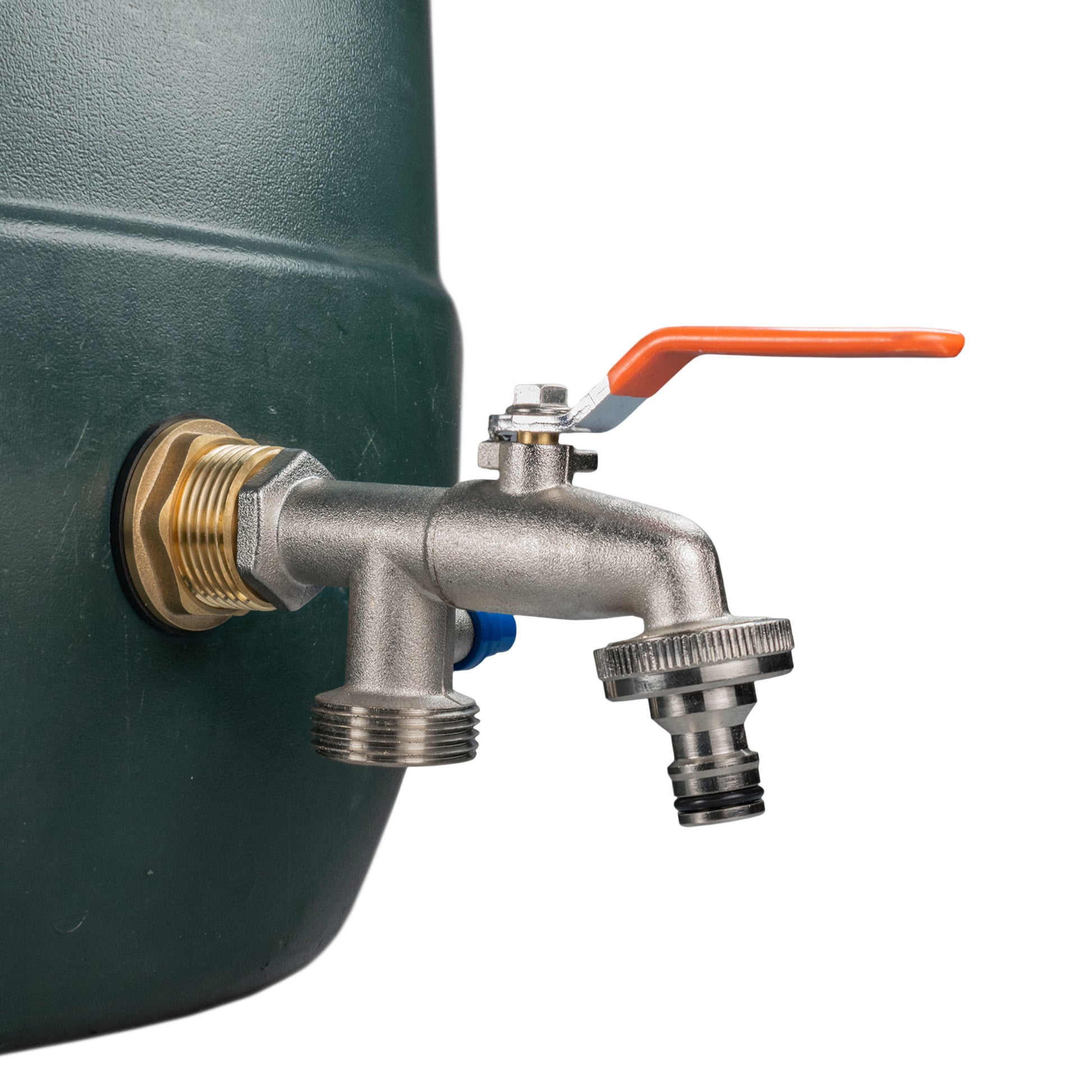 Water Butt Brass Kit 1" with Double Tap and Drill Bit - Best4Trade-Retail Tech Hose & Fittings