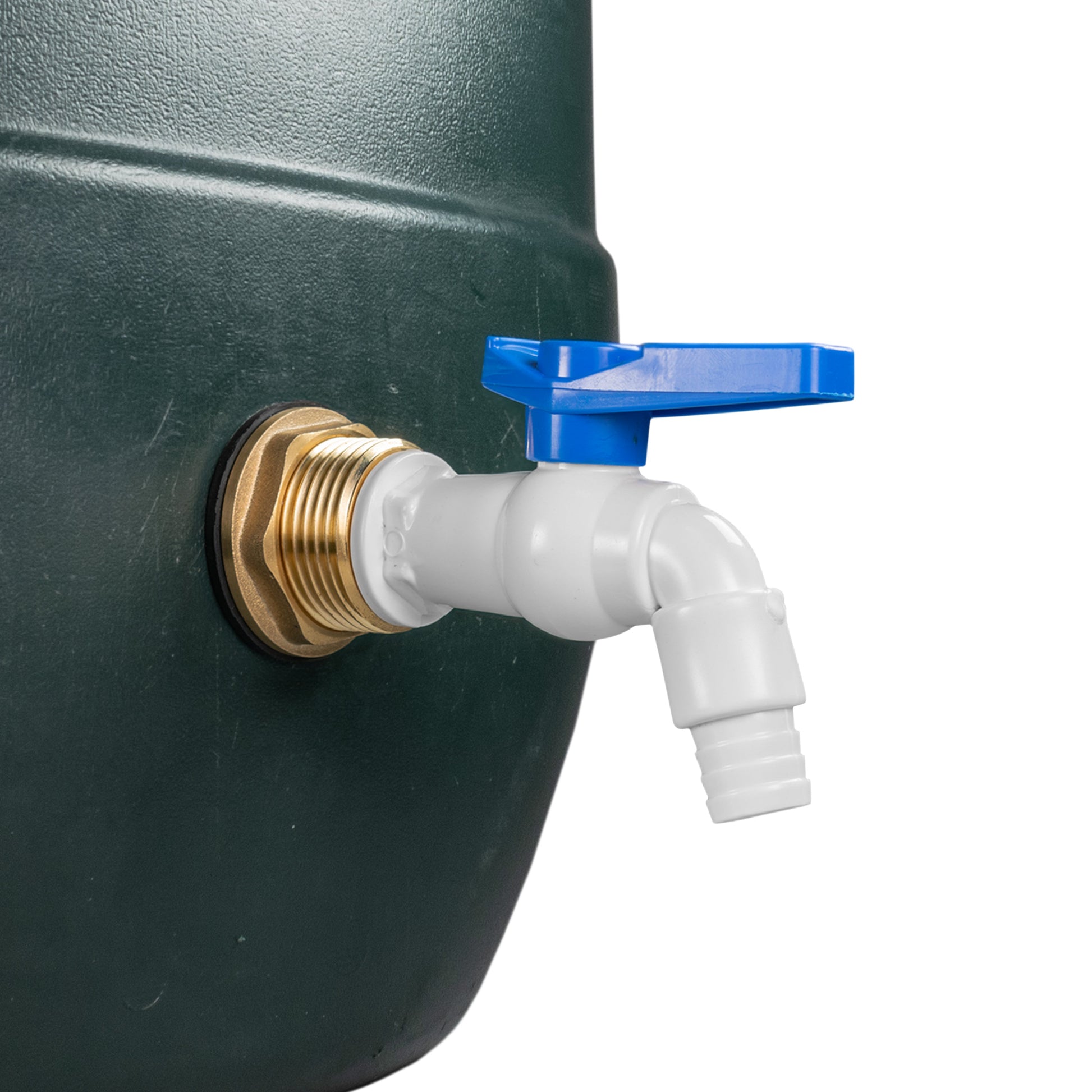 Water Butt Brass Kit 1" with White PVC Tap and Drill Bit - Best4Trade-Retail Tech Hose & Fittings