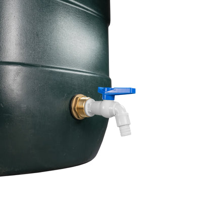 Water Butt Brass Kit 1" with White PVC Tap and Drill Bit - Best4Trade-Retail Tech Hose & Fittings