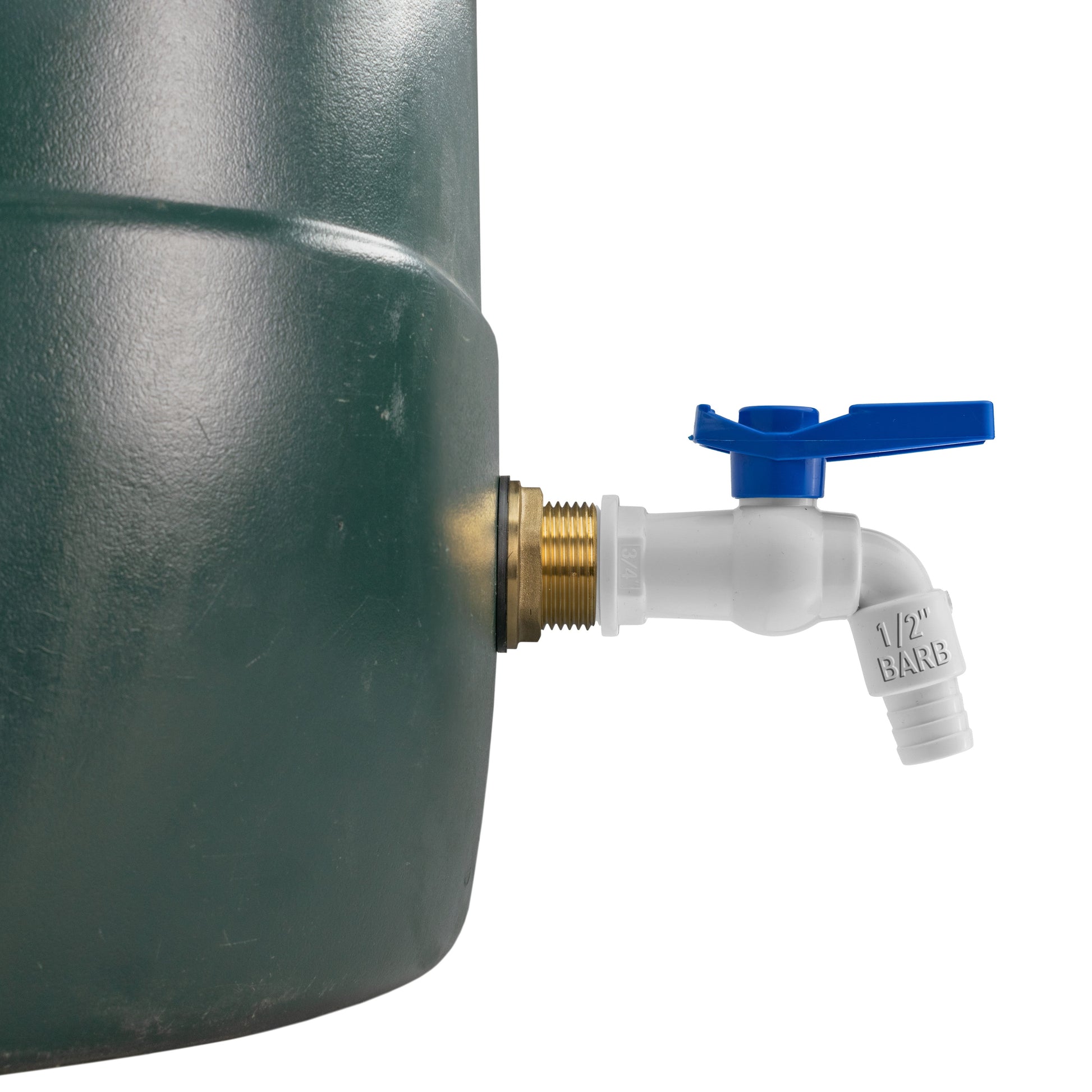 Water Butt Brass Kit 1" with White PVC Tap and Drill Bit - Best4Trade-Retail Tech Hose & Fittings
