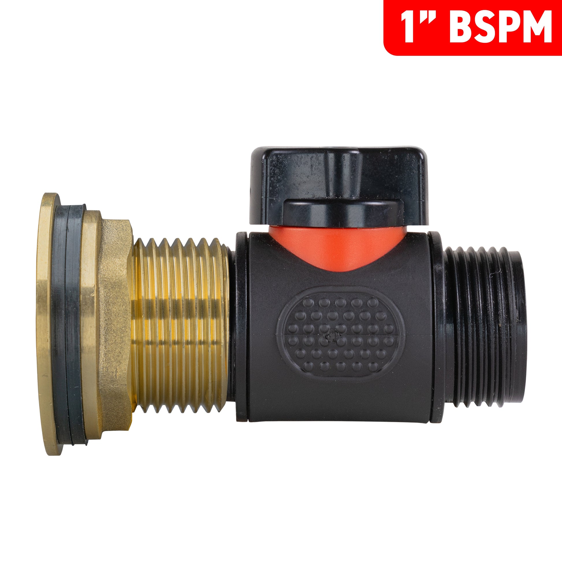 Water Butt Brass Kit 1" with 3/4" BSP In-Line Valve and Drill Bit - Best4Trade-Retail Tech Hose & Fittings