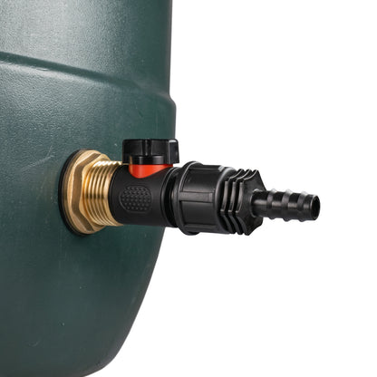 Water Butt Brass Kit 1" with In-Line Valve + 16mm Barb and Drill Bit - Best4Trade-Retail Tech Hose & Fittings