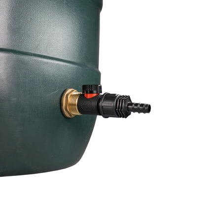 Water Butt Brass Kit 1" with In-Line Valve + 16mm Barb and Drill Bit - Best4Trade-Retail Tech Hose & Fittings