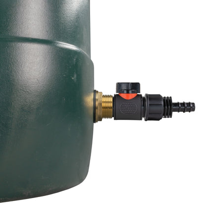Water Butt Brass Kit 1" with In-Line Valve + 16mm Barb - Best4Trade-Retail Tech Hose & Fittings