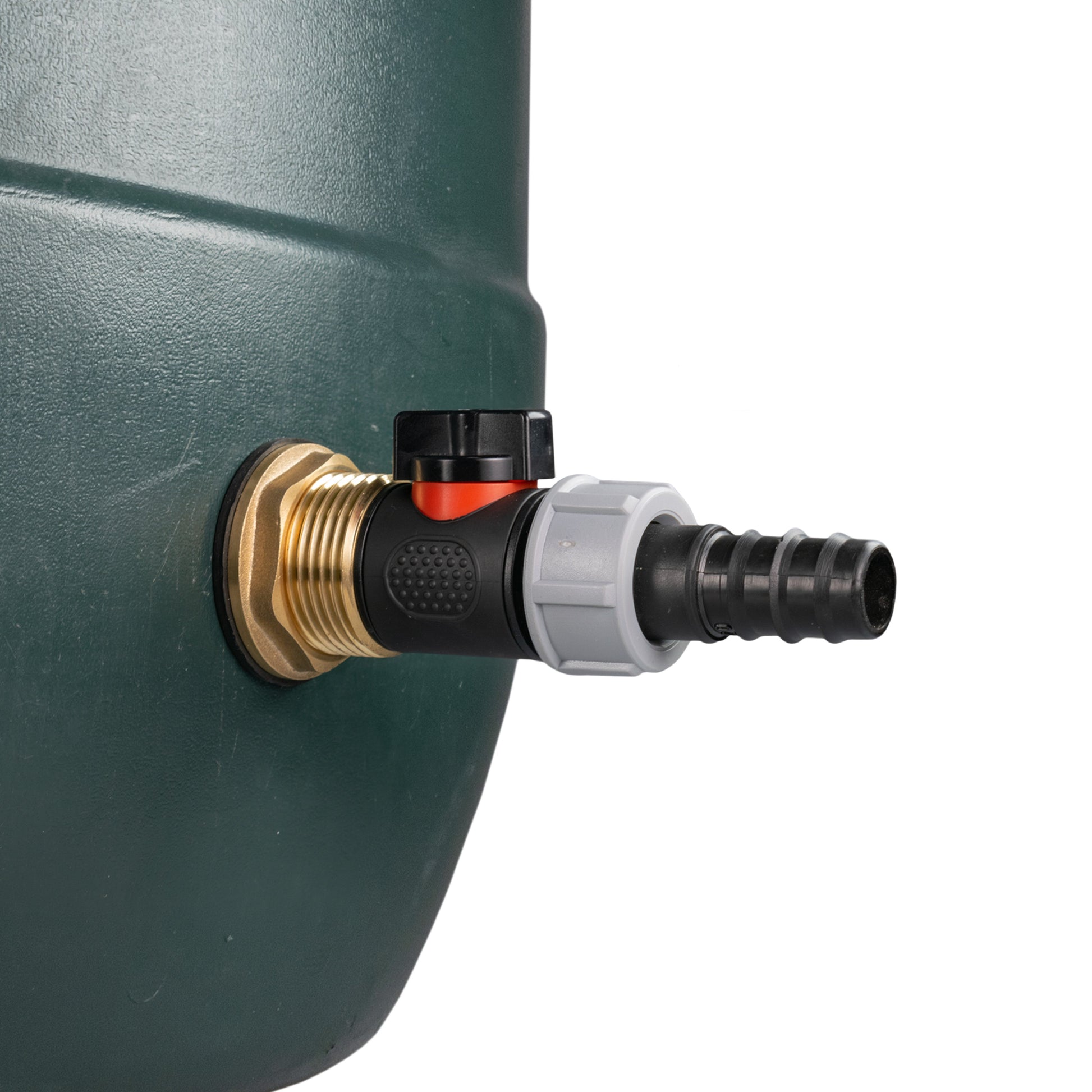 Water Butt Brass Kit 1" with In-Line Valve + 20mm Barb and Drill Bit - Best4Trade-Retail Tech Hose & Fittings