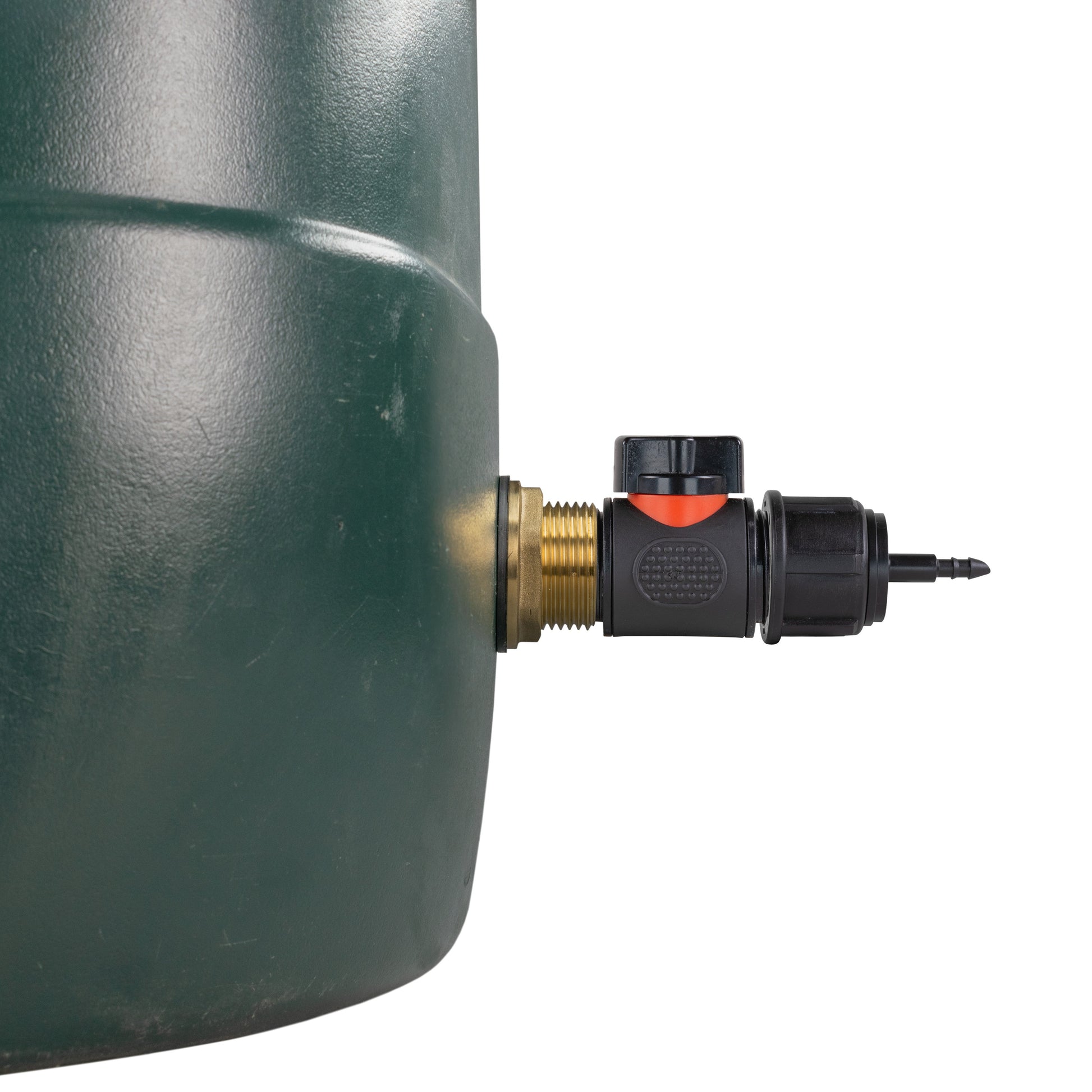Water Butt Brass Kit 1" with In-Line Valve + 4mm Barb and Drill Bit - Best4Trade-Retail Tech Hose & Fittings