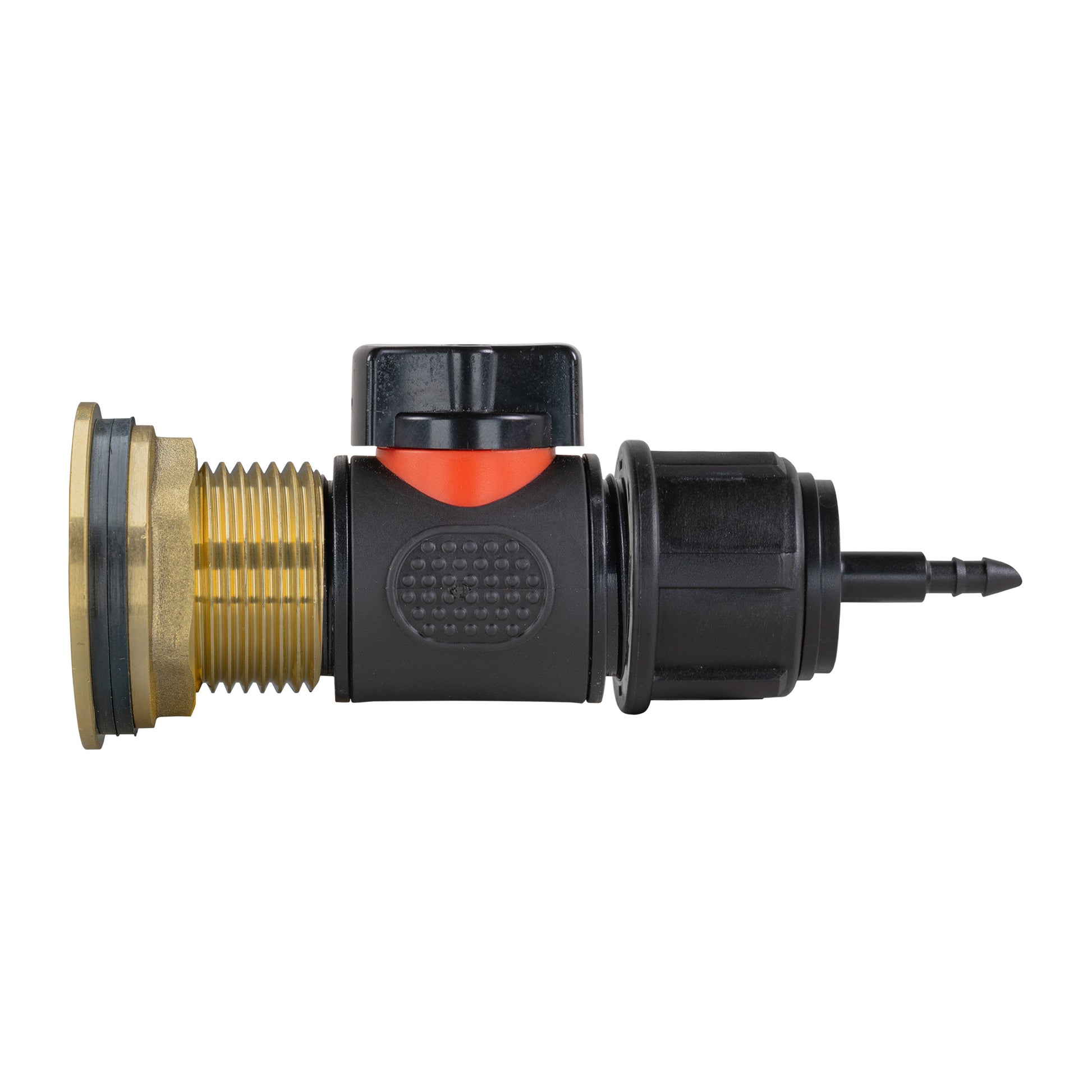 Water Butt Brass Kit 1" with In-Line Valve + 4mm Barb - Best4Trade-Retail Tech Hose & Fittings