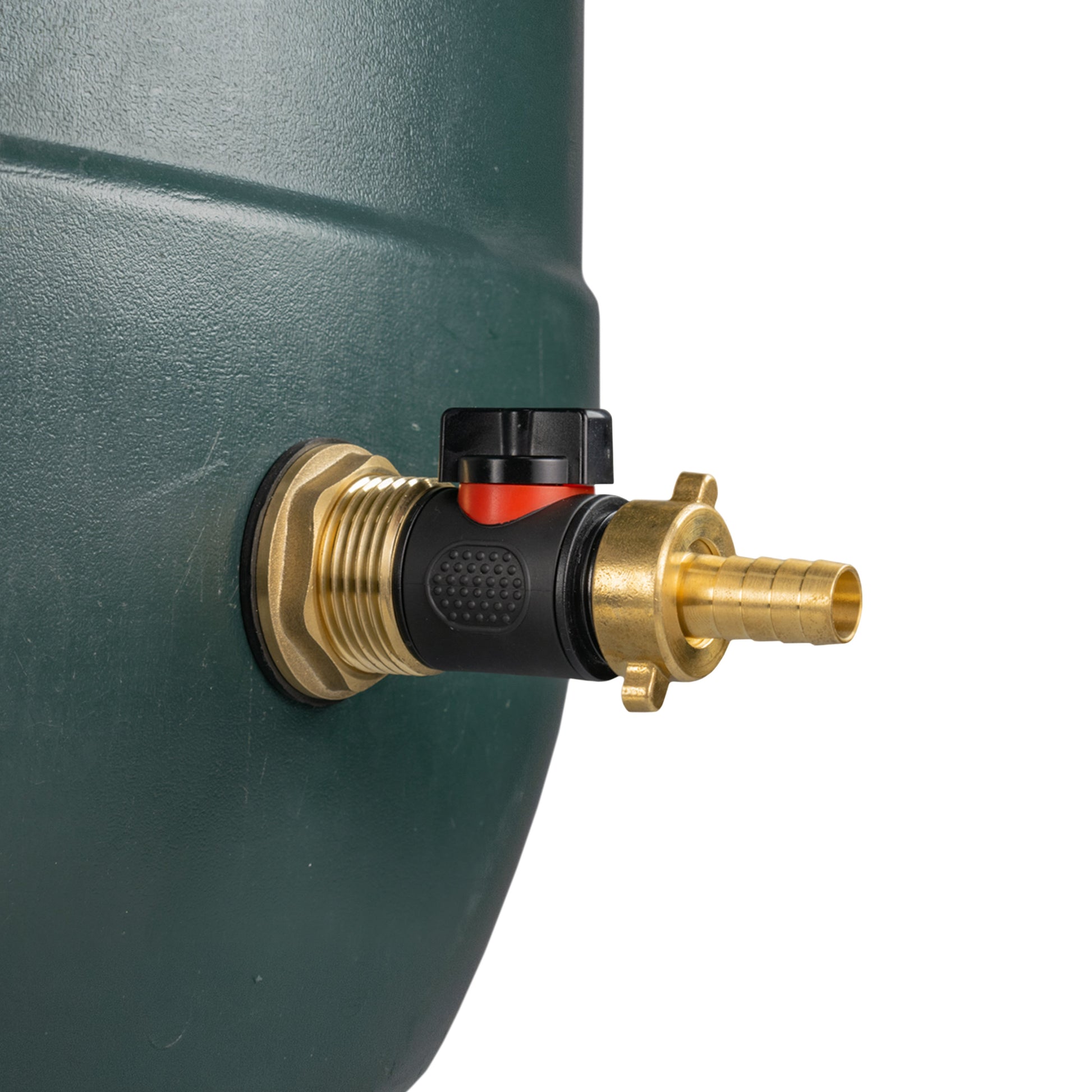 Water Butt Brass Kit 1" with In-Line Valve + 1/2" Brass Barb - Best4Trade-Retail Tech Hose & Fittings