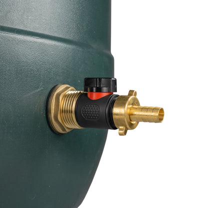 Water Butt Brass Kit 1" with In-Line Valve + 1/2" Brass Barb and Drill Bit - Best4Trade-Retail Tech Hose & Fittings