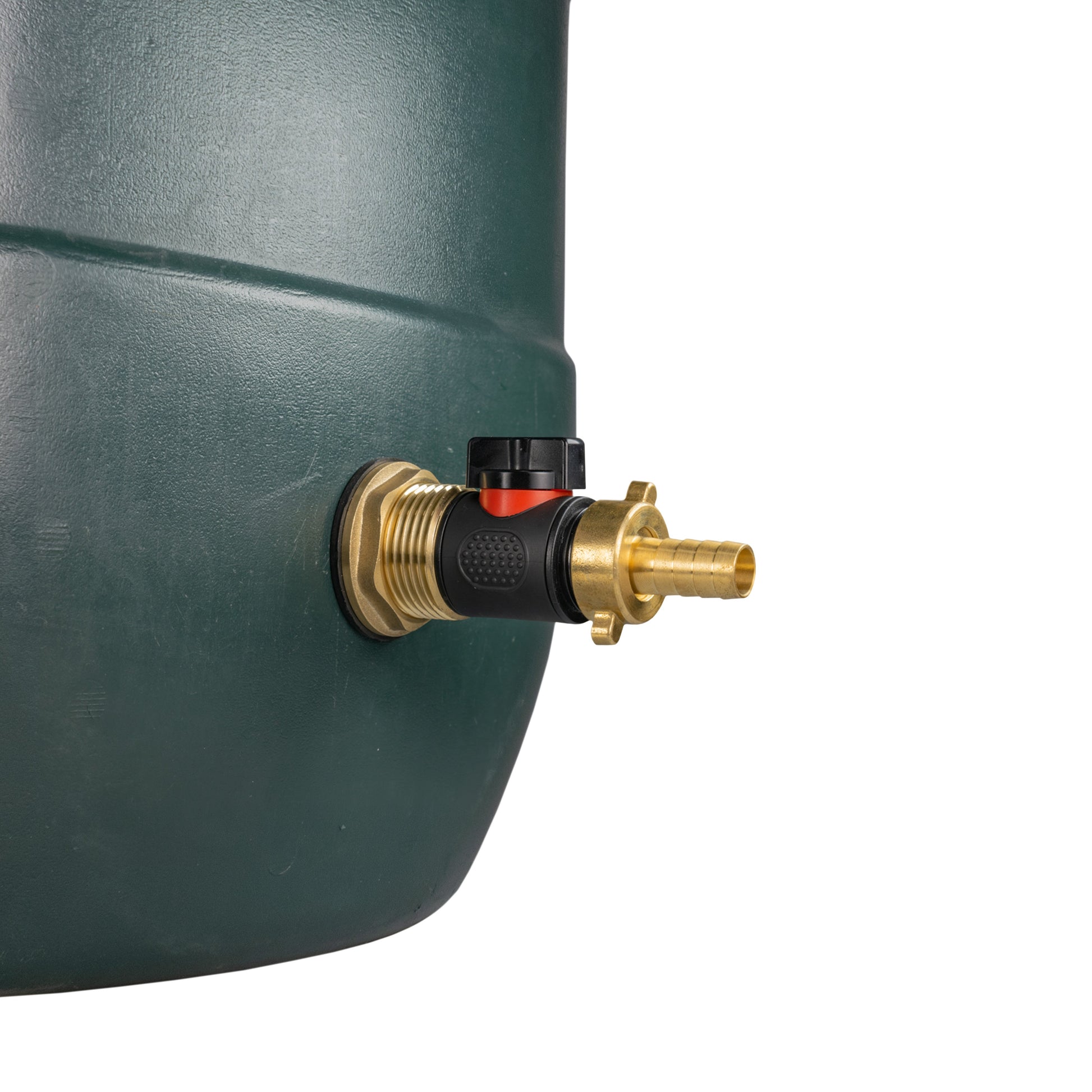 Water Butt Brass Kit 1" with In-Line Valve + 1/2" Brass Barb - Best4Trade-Retail Tech Hose & Fittings