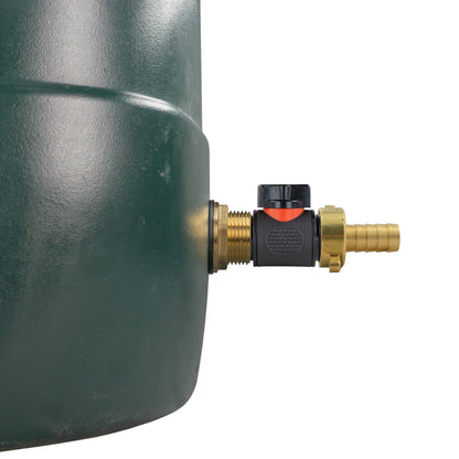 Water Butt Brass Kit 1" with In-Line Valve + 1/2" Brass Barb and Drill Bit - Best4Trade-Retail Tech Hose & Fittings