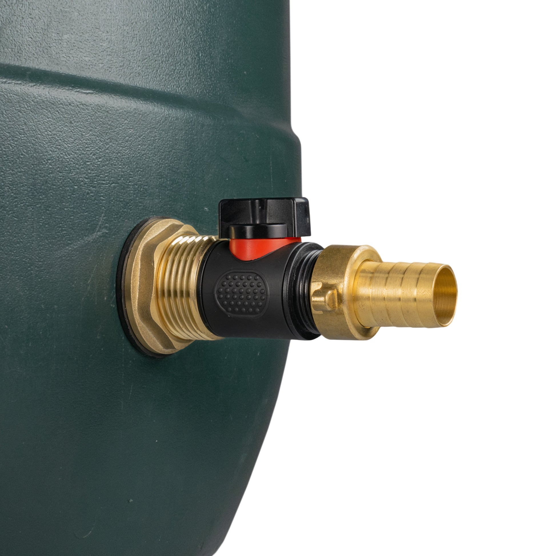 Water Butt Brass Kit 1" with In-Line Valve + 3/4" Brass Barb and Drill Bit - Best4Trade-Retail Tech Hose & Fittings