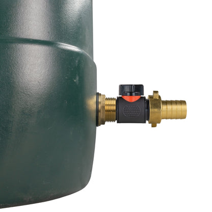 Water Butt Brass Kit 1" with In-Line Valve + 3/4" Brass Barb - Best4Trade-Retail Tech Hose & Fittings