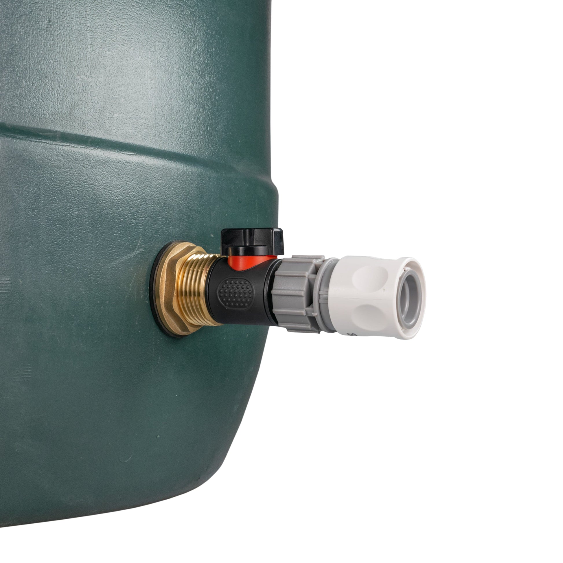 Water Butt Brass Kit 1" with In-Line Valve + Female Quick Connector WL - Best4Trade-Retail Tech Hose & Fittings