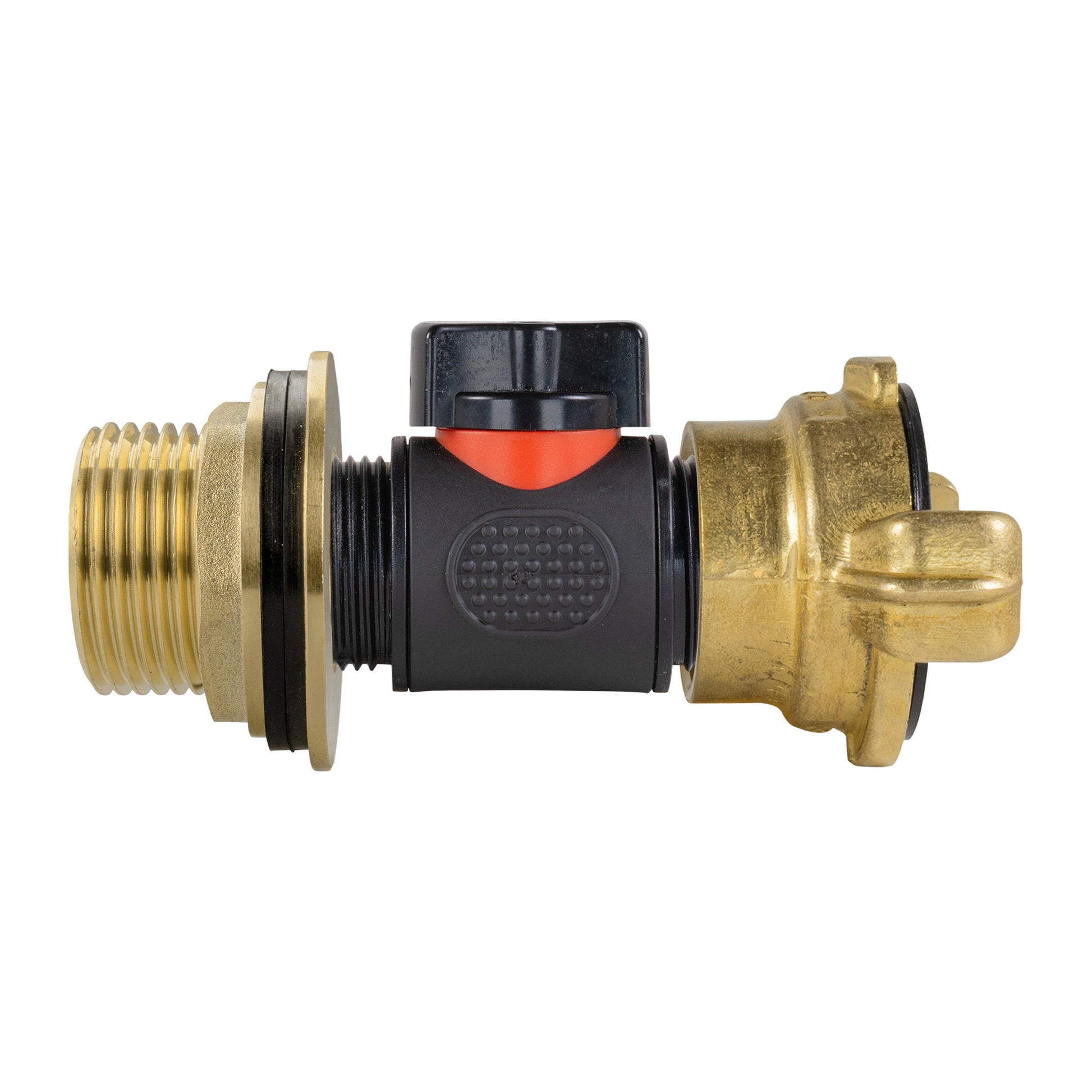Water Butt Brass Kit 1" with In-Line Valve + Geka and Drill Bit - Best4Trade-Retail Tech Hose & Fittings