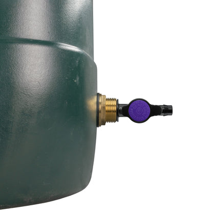 Water Butt Brass Kit 1" with 13mm Barb Irrigation Valve and Drill Bit - Best4Trade-Retail Tech Hose & Fittings