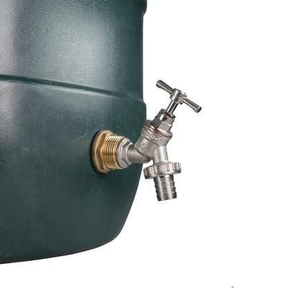 Water Butt Brass Kit 1" with Nickel Plated Barbed Tap and Drill Bit - Best4Trade-Retail Tech Hose & Fittings