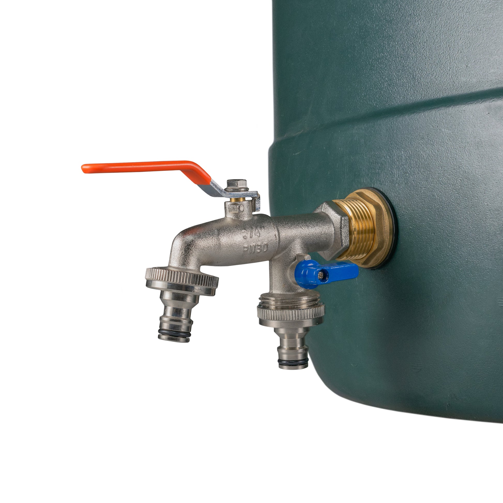 Water Butt Brass Kit 1" with Double Quick Connect Tap - Best4Trade-Retail Tech Hose & Fittings