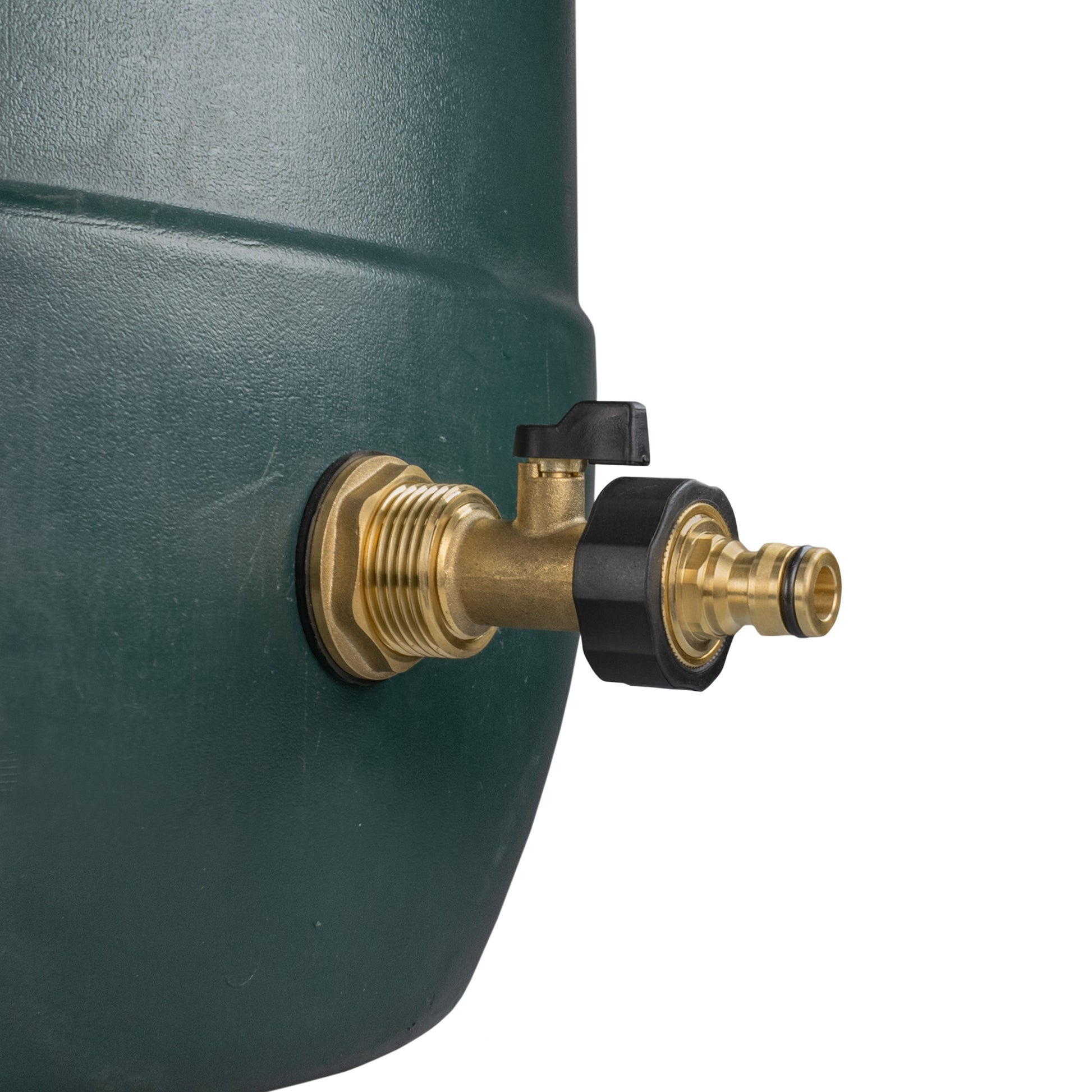 Water Butt Brass Kit 1" with Brass Valve + Quick Connect and Drill Bit - Best4Trade-Retail Tech Hose & Fittings