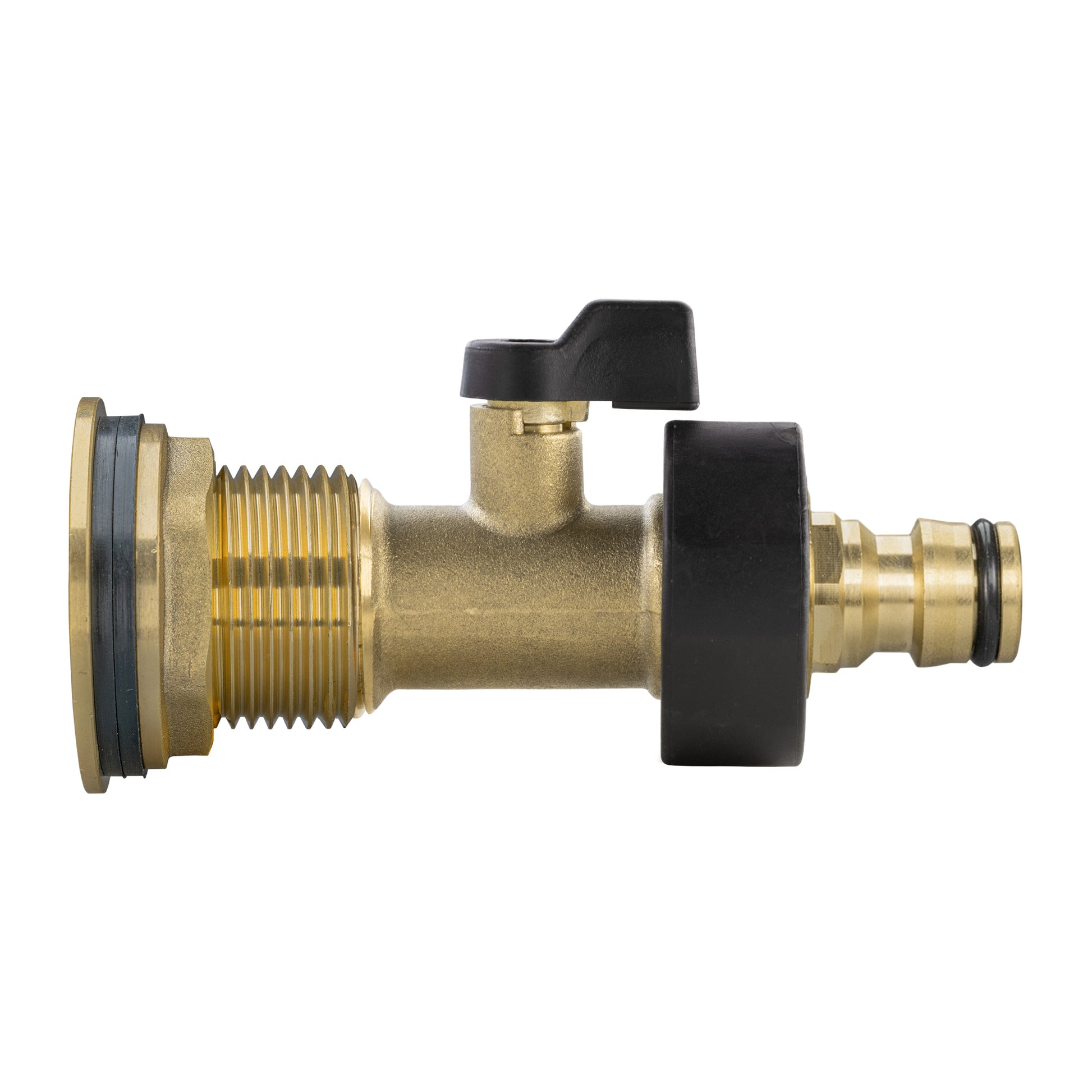 Water Butt Brass Kit 1" with Brass Valve + Quick Connect and Drill Bit - Best4Trade-Retail Tech Hose & Fittings
