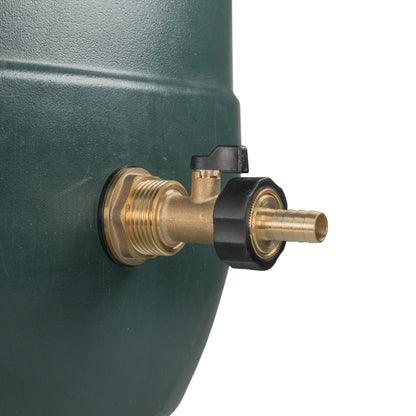 Water Butt Brass Kit 1" with Brass Valve + 13mm Barb - Best4Trade-Retail Tech Hose & Fittings