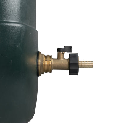 Water Butt Brass Kit 1" with Brass Valve + 13mm Barb - Best4Trade-Retail Tech Hose & Fittings