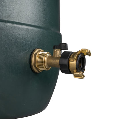 Water Butt Brass Kit 1" with Brass Valve + Geka and Drill Bit - Best4Trade-Retail Tech Hose & Fittings