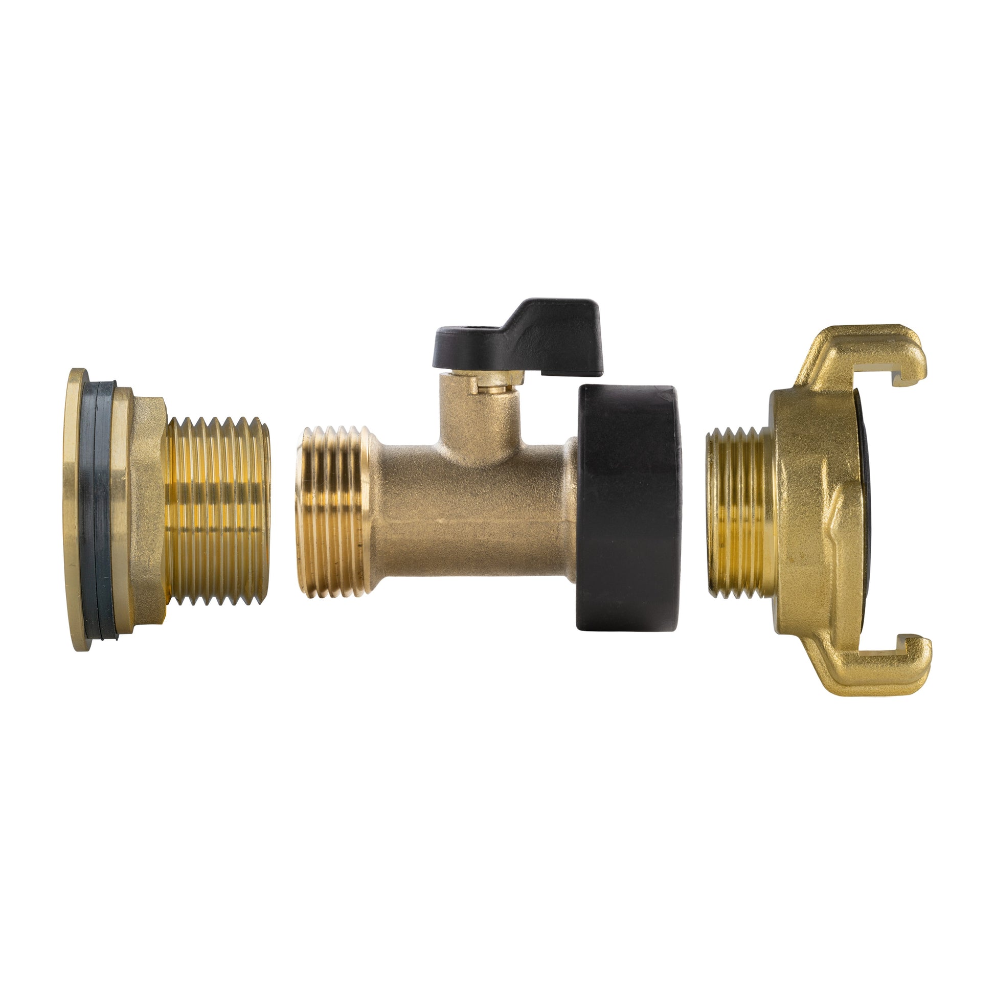 Water Butt Brass Kit 1" with Brass Valve + Geka and Drill Bit - Best4Trade-Retail Tech Hose & Fittings
