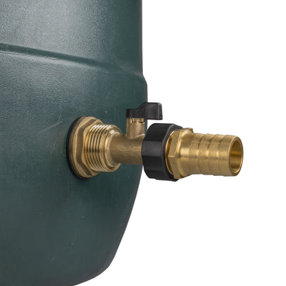 Water Butt Brass Kit 1" with Brass Valve + 25mm Barb and Drill Bit - Best4Trade-Retail Tech Hose & Fittings