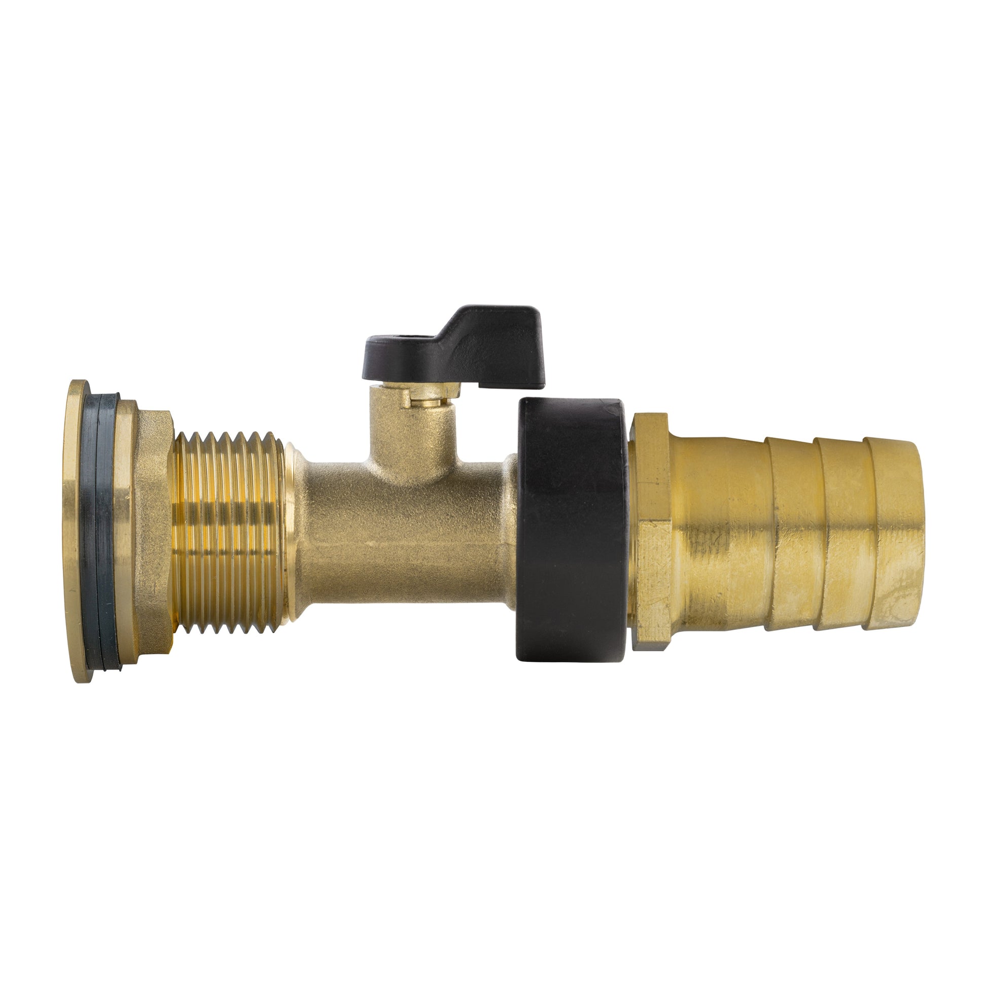 Water Butt Brass Kit 1" with Brass Valve + 25mm Barb - Best4Trade-Retail Tech Hose & Fittings