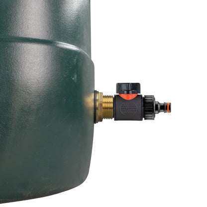 Water Butt Brass Kit 1" with In-Line Valve + Quick Connect - Best4Trade-Retail Tech Hose & Fittings