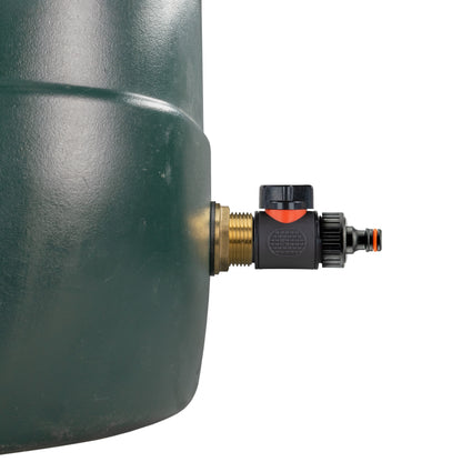 Water Butt Brass Kit 1" with In-Line Valve + Quick Connect and Drill Bit - Best4Trade-Retail Tech Hose & Fittings