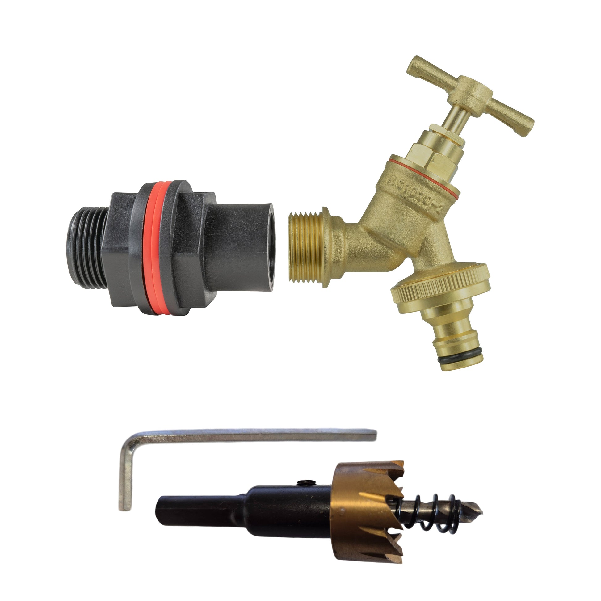 Water Butts Kit 3/4" with Brass Bib Tap & Snap On and Drill Bit - Best4Trade-Retail Tech Hose & Fittings