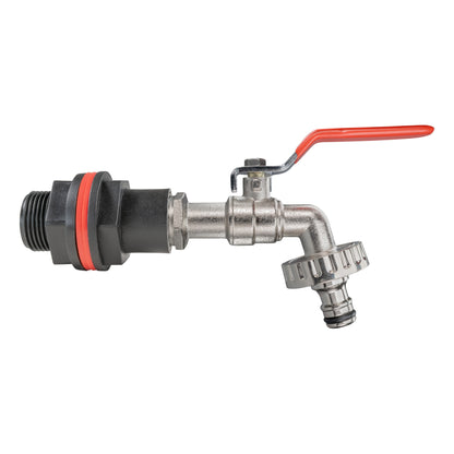 Water Butt Kit 3/4" with Quick Connect Lever Tap and Drill Bit - Best4Trade-Retail Tech Hose & Fittings