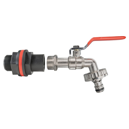 Water Butt Kit 3/4" with Quick Connect Lever Tap - Best4Trade-Retail Tech Hose & Fittings