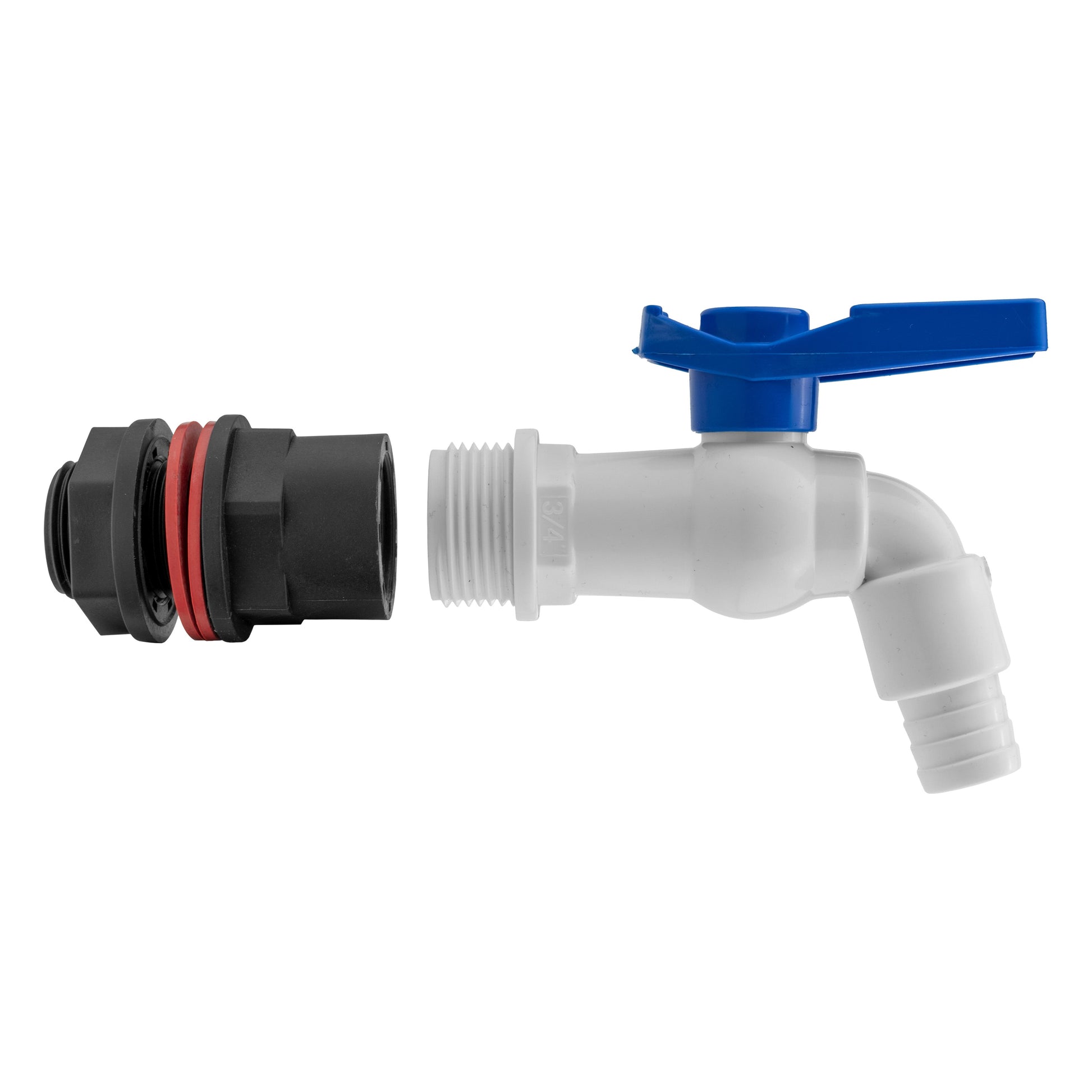 Water Butt Kit 3/4" with White PVC Tap and Drill Bit - Best4Trade-Retail Tech Hose & Fittings
