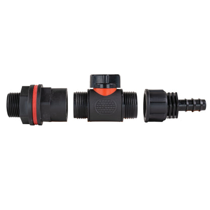 Water Butt Kit 3/4" with In-Line Valve + 1/2" Barb - Best4Trade-Retail Tech Hose & Fittings