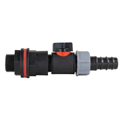 Water Butt Kit 3/4" with In-Line Valve + 3/4" Barb - Best4Trade-Retail Tech Hose & Fittings