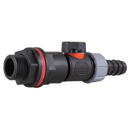 Water Butt Kit 3/4" with In-Line Valve + 3/4" Barb and Drill Bit - Best4Trade-Retail Tech Hose & Fittings