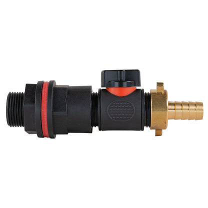 Water Butt Kit 3/4" with In-Line Valve + 13mm Brass Barb and Drill Bit - Best4Trade-Retail Tech Hose & Fittings