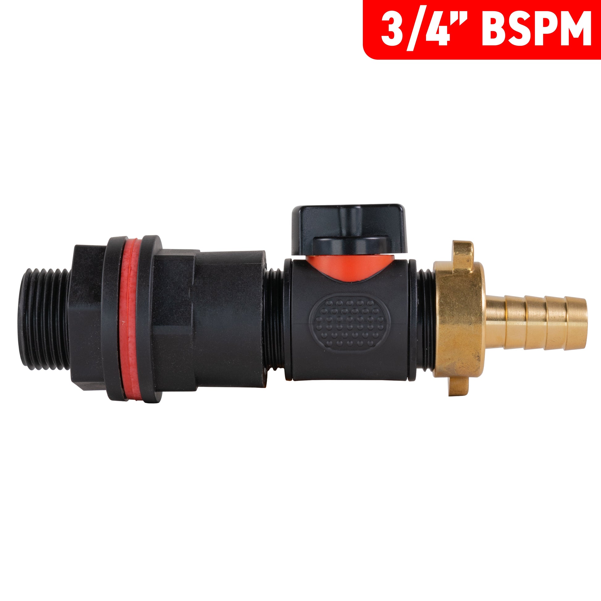 Water Butt Kit 3/4" with In-Line Valve + 13mm Brass Barb - Best4Trade-Retail Tech Hose & Fittings
