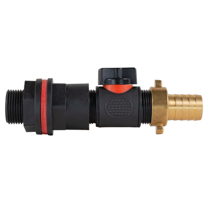 Water Butt Kit 3/4" with In-Line Valve + 19mm Brass Barb and Drill Bit - Best4Trade-Retail Tech Hose & Fittings