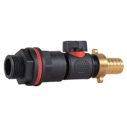 Water Butt Kit 3/4" with In-Line Valve + 19mm Brass Barb - Best4Trade-Retail Tech Hose & Fittings