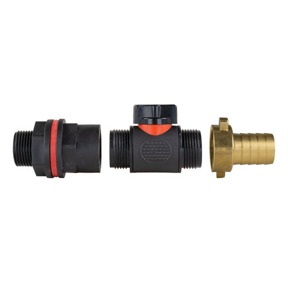 Water Butt Kit 3/4" with In-Line Valve + 19mm Brass Barb - Best4Trade-Retail Tech Hose & Fittings